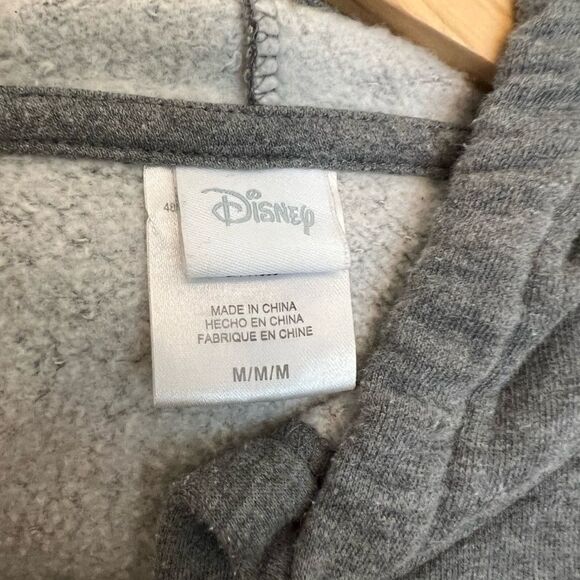 Disney "Thanks For Nothing" Cropped Hoodie Sweatshirt Size Medium. EUC. - Picture 8 of 10